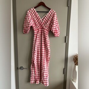Mara Hoffman Windowpane Linen Dress ❤️